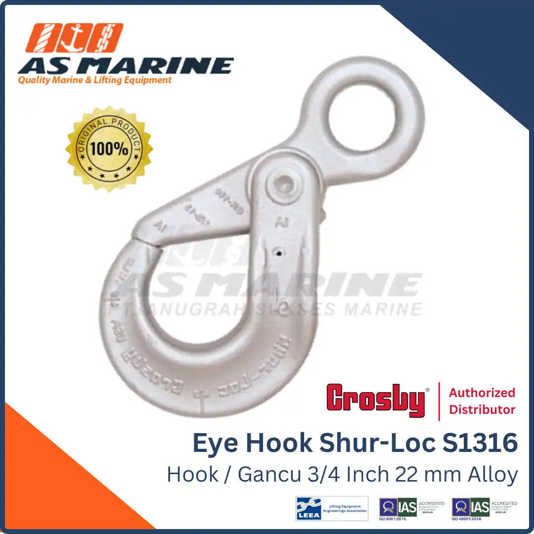 Crosby USA Eye Shur-Loc Hook / Kait / Gancu S1316 3/4 Inch